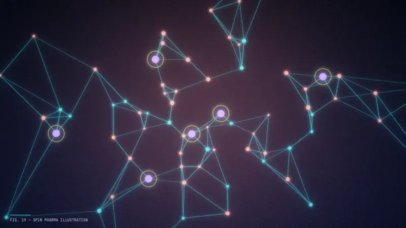 Abstract editorial illustration of a translucent wireframe heart mirrored by a glowing digital counterpart, linked by streams of data points.