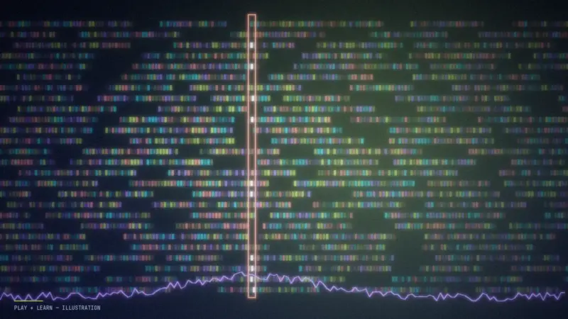 Abstract illustration for the Decode a Genome game.