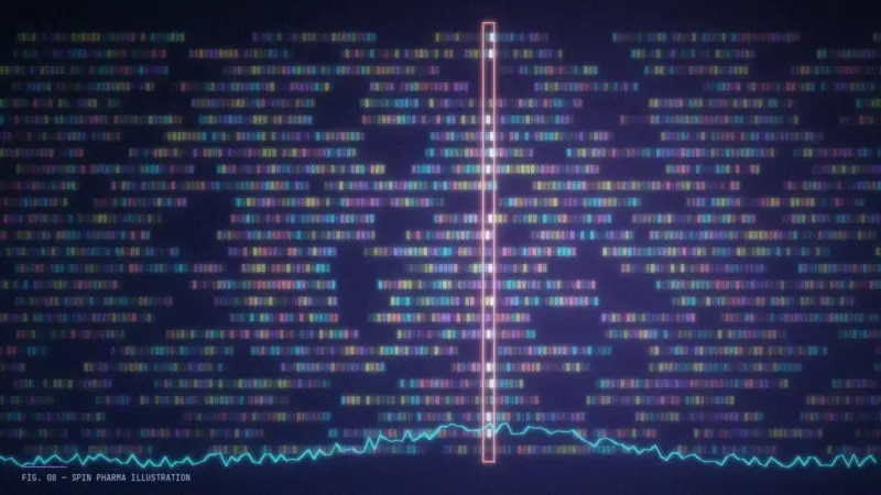 Abstract editorial illustration of three parallel strands—one receiving a new segment, one being precisely snipped, one being dimmed—representing gene therapy, gene editing and RNA medicines.