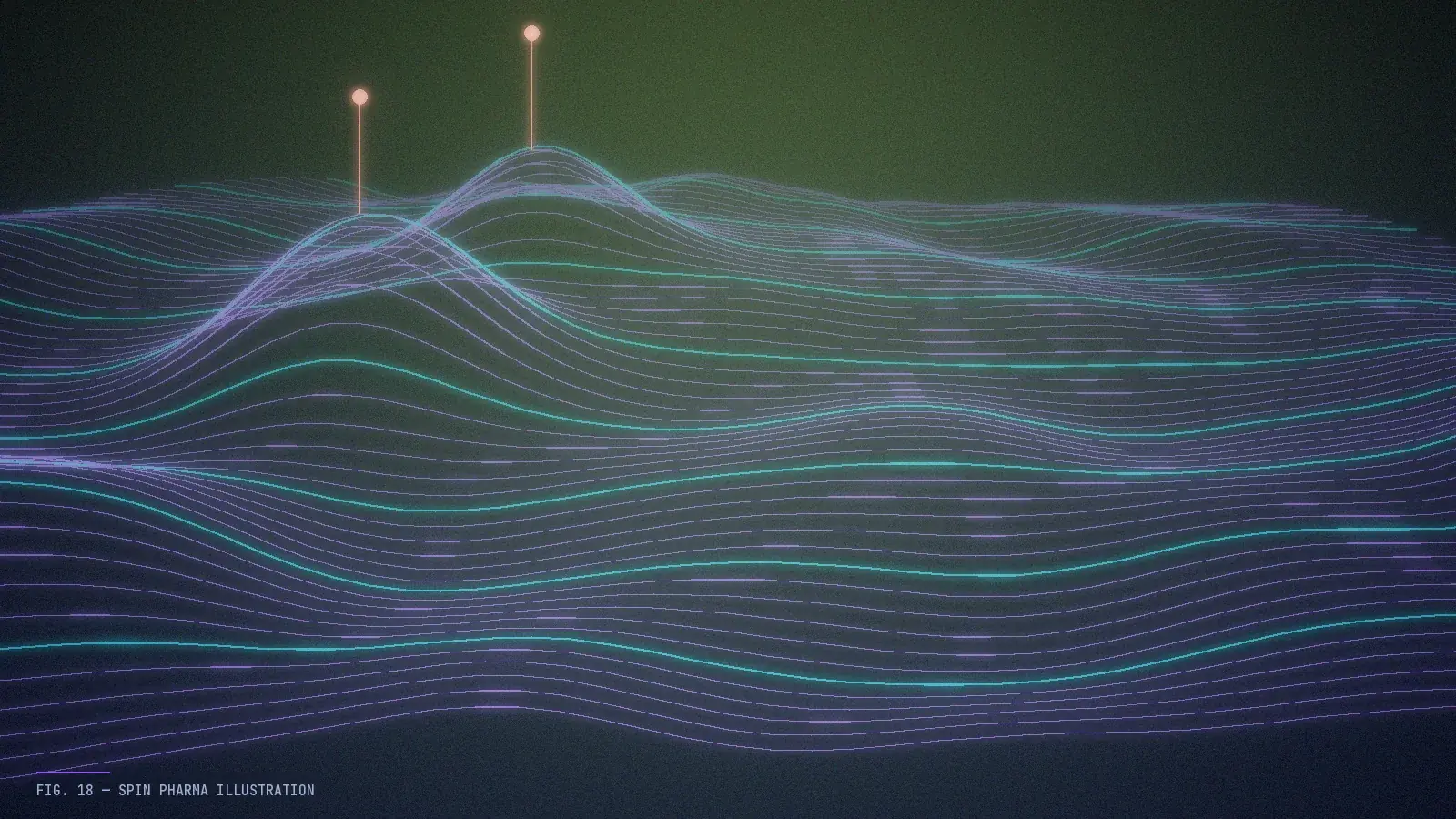 Abstract editorial illustration of a dashboard of glowing gauges and line traces, some sharp and solid, others faint and dotted, representing established and experimental health measures.